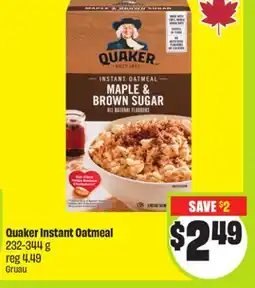 FreshCo Quaker Instant Oatmeal 232-344 g offer