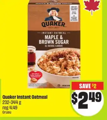 FreshCo Quaker Instant Oatmeal 232-344 g offer
