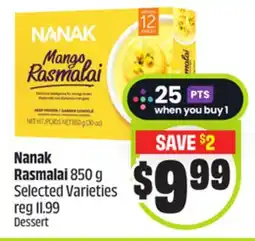 FreshCo Nanak Rasmalai 850 g Selected Varieties offer