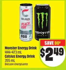 FreshCo Monster Energy Drink 444-473 mL Celsius Energy Drink 355 mL offer
