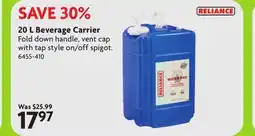 Home Hardware RELIANCE 20 L Beverage Carrier offer