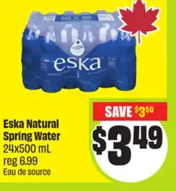 FreshCo Eska Natural Spring Water 24x500mL offer
