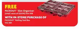 Home Hardware Packout Slim Organizer offer