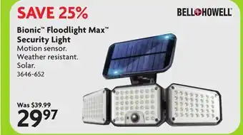 Home Hardware BELL & HOWELL Bionic Floodlight Max Security Light offer