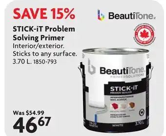 Home Hardware BEAUTITONE PRIMER SOLUTIONS STICK-iT Problem Solving Primer offer