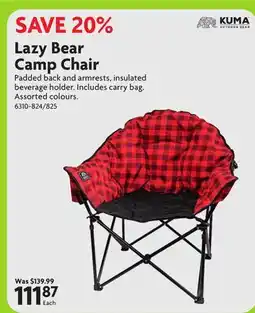 Home Hardware KUMA OUTDOOR GEAR Lazy Bear Camp Chair offer