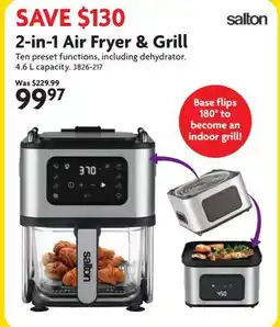 Home Hardware 2-in-l Air Fryer & Grill offer