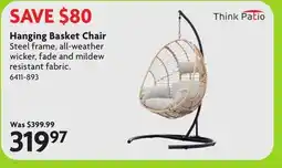 Home Hardware Think Patio Hanging Basket Chair offer