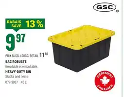 BMR BAC ROBUSTE GSC offer