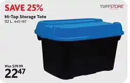 Home Hardware Tuffstore Hi-Top Storage Tote offer