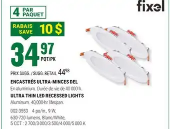 BMR ULTRA THIN LED RECESSED LIGHTS offer
