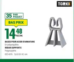 BMR BASES POUR ACIER D'ARMATURE TORKK offer