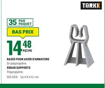 BMR BASES POUR ACIER D'ARMATURE TORKK offer