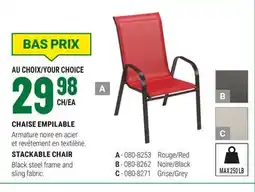 BMR STACKABLE CHAIR offer
