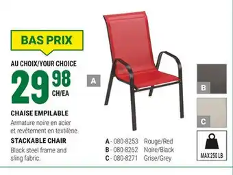 BMR STACKABLE CHAIR offer