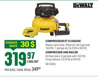 BMR COMPRESSEUR ET CLOUEUSE offer