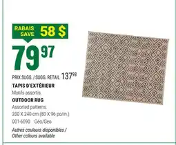 BMR TAPIS D'EXTÉRIEUR offer