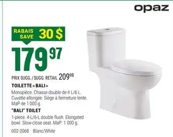 BMR TOILETTE BALI offer