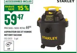 BMR STANLEY 4 HP ASPIRATEUR SEC ET HUMIDE WET/DRY VACUUM offer