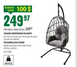 BMR CHAISE SUSPENDUE PLIANTE offer