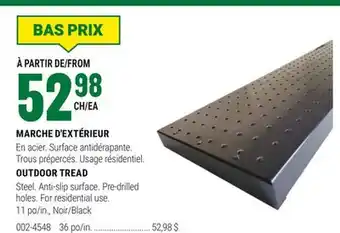 BMR MARCHE D'EXTÉRIEUR offer