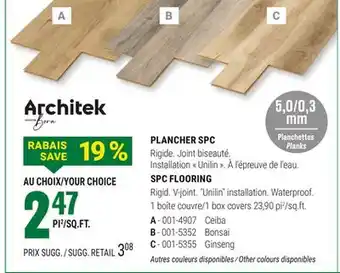 BMR Architek PLANCHER SPC offer