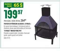 BMR FOYER EXTÉRIEUR AU BOIS  CYRUS  offer