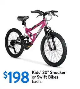 Walmart Kids' 20 Shocker or Swift Bikes offer