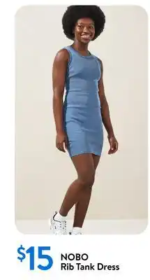 Walmart NOBO Rib Tank Dress offer