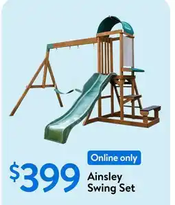 Walmart Ainsley Swing Set offer
