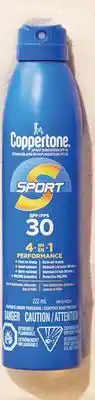 Walmart Coppertone Sport SPF 30 Sunscreen Spray 222 mL offer