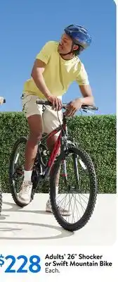 Walmart Adult's 26 Shocker or Swift Mountain Bike offer