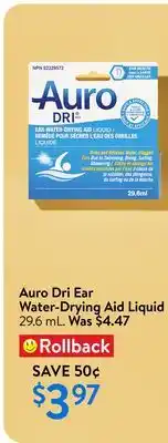 Walmart Auro Dri Ear Water-Drying Aid Liquid offer
