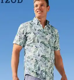 Walmart Men's Izod Dockside Printed Shirt offer