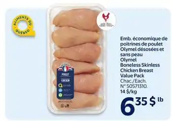 Walmart Olymel Boneless Skinless Chicken Breast Value Pack offer