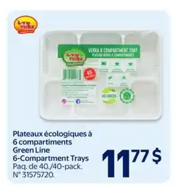 Walmart Green Lime 6-Compartment Trays offer