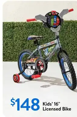 Walmart Kids' 16 Licensed Bike offer
