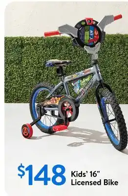Walmart Kids' 16 Licensed Bike offer