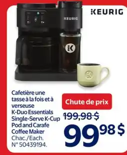 Walmart KEURIG Single-Serve K-Cup Pod and Carafe Coffee Maker offer