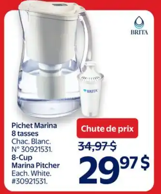 Walmart BRITA 8-Cup Marina Pitcher offer