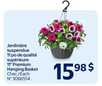 Walmart 11 Premium Hanging Basket offer