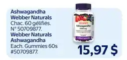 Walmart Webber Naturals Ashwagandha offer