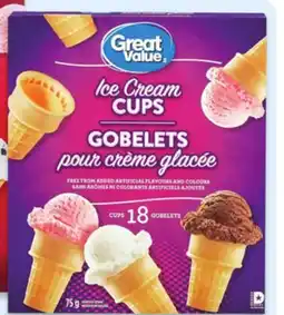 Walmart Great Value Ice Cream Cups 15-Pack offer