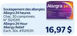 Walmart Allegra 24 Hour Allergy Relief offer