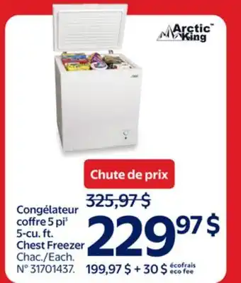 Walmart 5-cu. ft. Chest Freezer offer