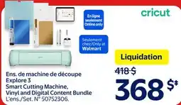 Walmart Explore 3 Smart Cutting Machine, Vinyl and Digital Content Bundle offer