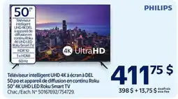 Walmart 50 4K UHD LED Roku Smart TV offer