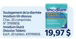 Walmart Imodium Quick Dissolve Tablets offer