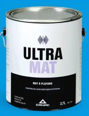 Canac UltraMat Ceiling Latex Paint Natural White 3.7 L offer