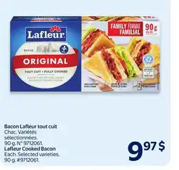 Walmart Lafleur Cooked Bacon offer